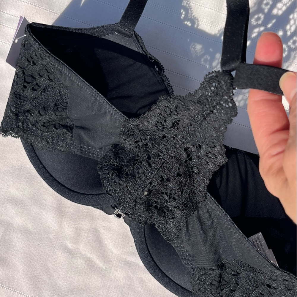 Auden Radiant Plunge Push Up Bra Lace Black 32D - Picture 3 of 10